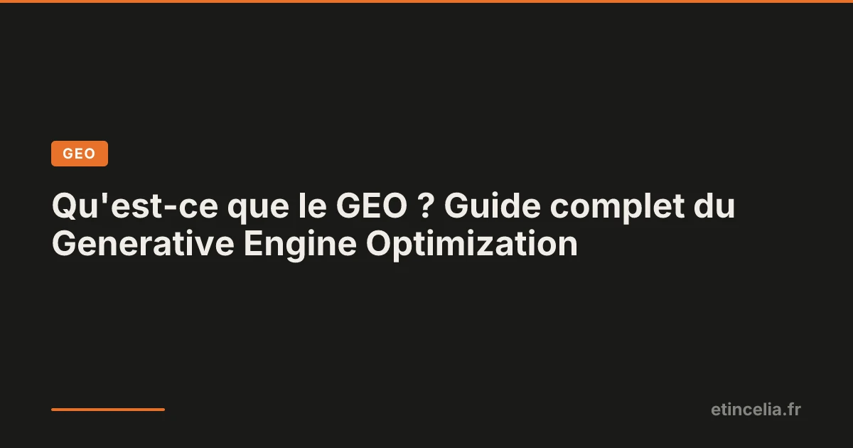 Illustration du concept de Generative Engine Optimization