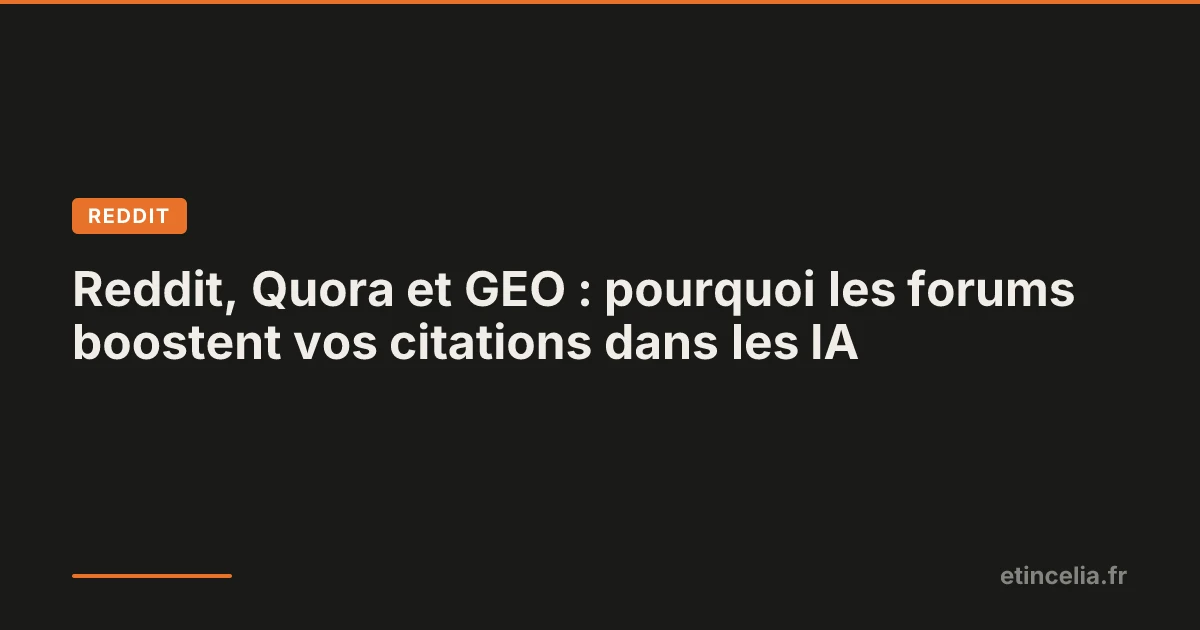 Logos Reddit et Quora avec icône d'intelligence artificielle